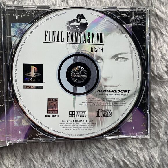 Final Fantasy VIII (Sony PlayStation 1, 1999) Discs and Case PS1 RPG FF8 - Picture 8 of 13